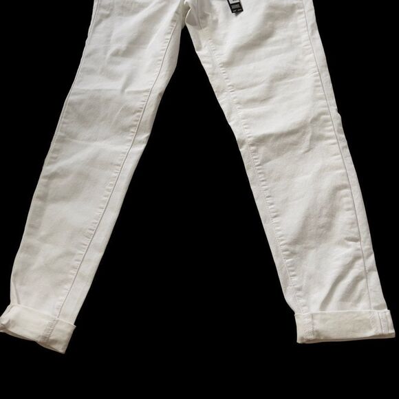 Tahari Jamie Mr Roll Cuff Skinny White Pants Sz 6/28 - Picture 12 of 16